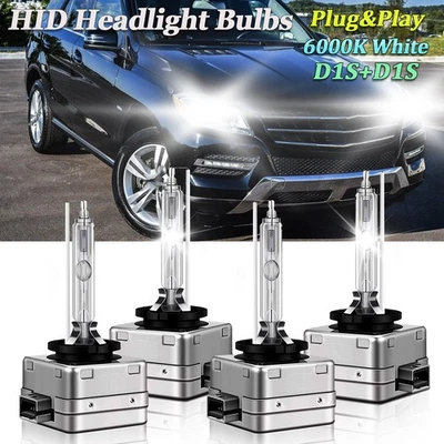 Combo de bombillas de faros HID D1S haz alto bajo para Mercedes-Benz ML350 2012-2015 Foto 1 de 4