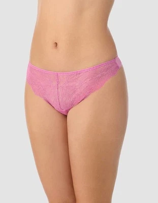 Tanga de encaje rosa OnGossamer Luxe para mujer talla M 1403 Foto 1 de 3
