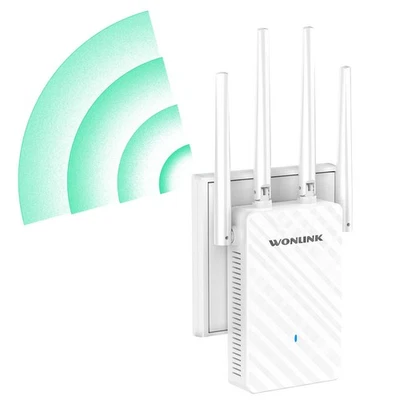 Ripetitore WiFi Amplificatore Segnale WiFi 1200Mbps Dual Band 4 Antenne Esterni - Immagine 1 di 4