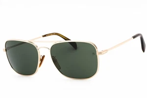 DAVID BECKHAM DB 1093/S 0J5G QT Sunglasses Gold Frame Green Lenses 59mm - Picture 1 of 4