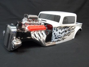 CUSTOM PAINTED 1/8 RC TRUCK BODY TRAXXAS E-REVO 3.3 2.0 SUMMIT RAT ROD 3410-00 - Picture 1 of 10