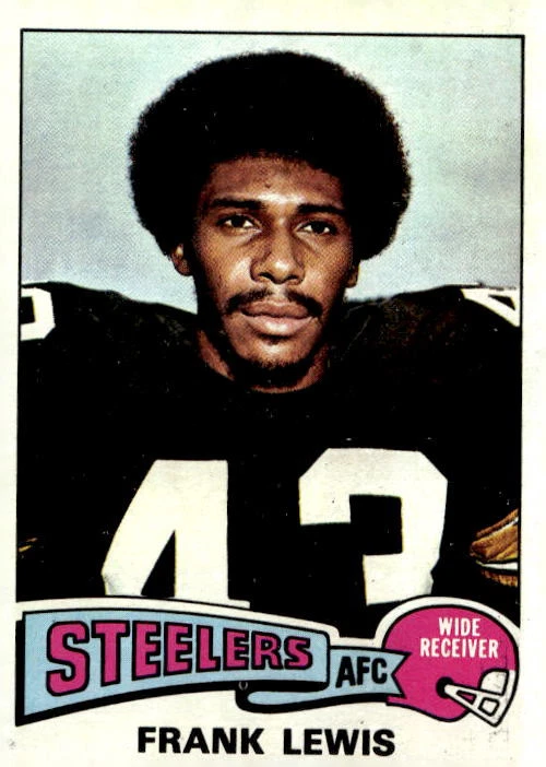 1975 Topps #71 Frank Lewis Pittsburgh Steelers NR-MINT PACK FRESH! - Image 1 of 2