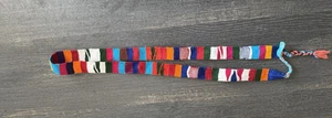 Belt Strap Guatemala Hat Band Cotton Woven Red Yellow Orange White Pink Hippie - Picture 1 of 10