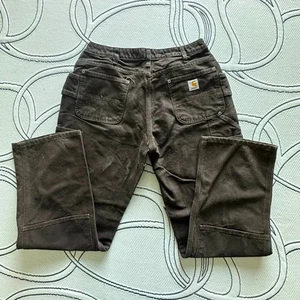 Pantalones de trabajo vintage Carhartt doble rodilla talla 32x30 WB136 BKB - Imagen 1 de 7