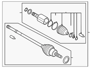 Conjunto de eje original Subaru 28321SJ010 - Imagen 1 de 2