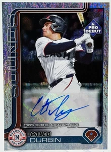 Caleb Durbin 2025 Topps Pro Debut Sparkle Foil Autograph Auto /175 Prospect RC - Picture 1 of 2