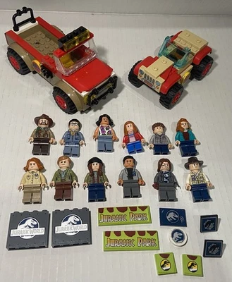 LEGO Jurassic Park/ World Minifigure/ Vehicle/ Parts Lot. Excellent Condition!!! - Image 1 of 4