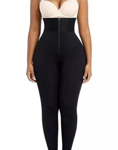 SHAPELLX Women High Waist Leggings Tummy Control ElasticFuse Size L - Picture 1 of 6
