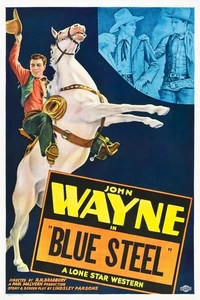 John Wayne Blue Steel Western Old West 1934 Classic Film Cinema Movie Poster - Picture 1 of 1
