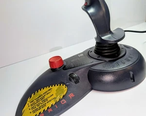 VINTAGE LOGITECH WINGMAN WARRIOR JOYSTICK SERIAL+GAME PORT OFF2-HMB1 - Picture 1 of 5