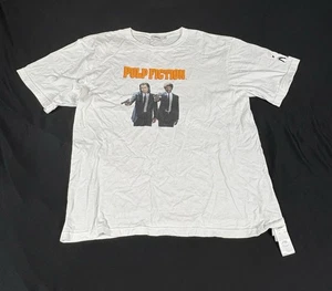 Atmos Pulp Fiction Herren T-Shirt weiß Print bestickt Kurzarm L - Bild 1 von 9