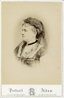 Ch Reutligner, Femme , Ca.1875, Carte Cabinet, Vintage Albumen Print  Vintage Al