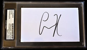 Anna Kournikova Signed Autographed 3x5 inch Index Card - Tennis - Model PSA/DNA - Picture 1 of 1