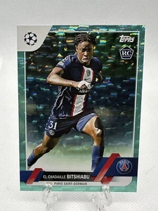 2022-23 Topps UEFA Club Competitions El Chadaille Bitshiabu Icy Aqua /399 RC #61 - Bild 1 von 2