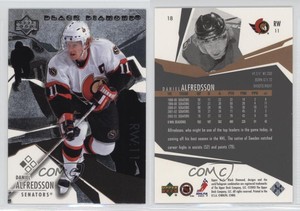 2003-04 Upper Deck Black Diamond Daniel Alfredsson #18 HOF