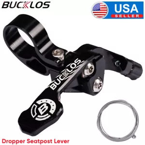 BUCKLOS MTB Dropper Seatpost Aluminum Road XC Bike Adjust Seat Post Remote Lever - Picture 1 of 12