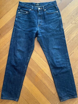 A.P.C. JEAN STANDARD Jeans  28 dunkelblau ohne Waschung High Waist 5 p APC 80ies - Bild 1 von 4