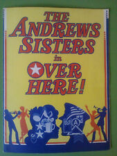 Rare programme souvenir '74/playbill dédicacée - ICI - Andrews Sisters