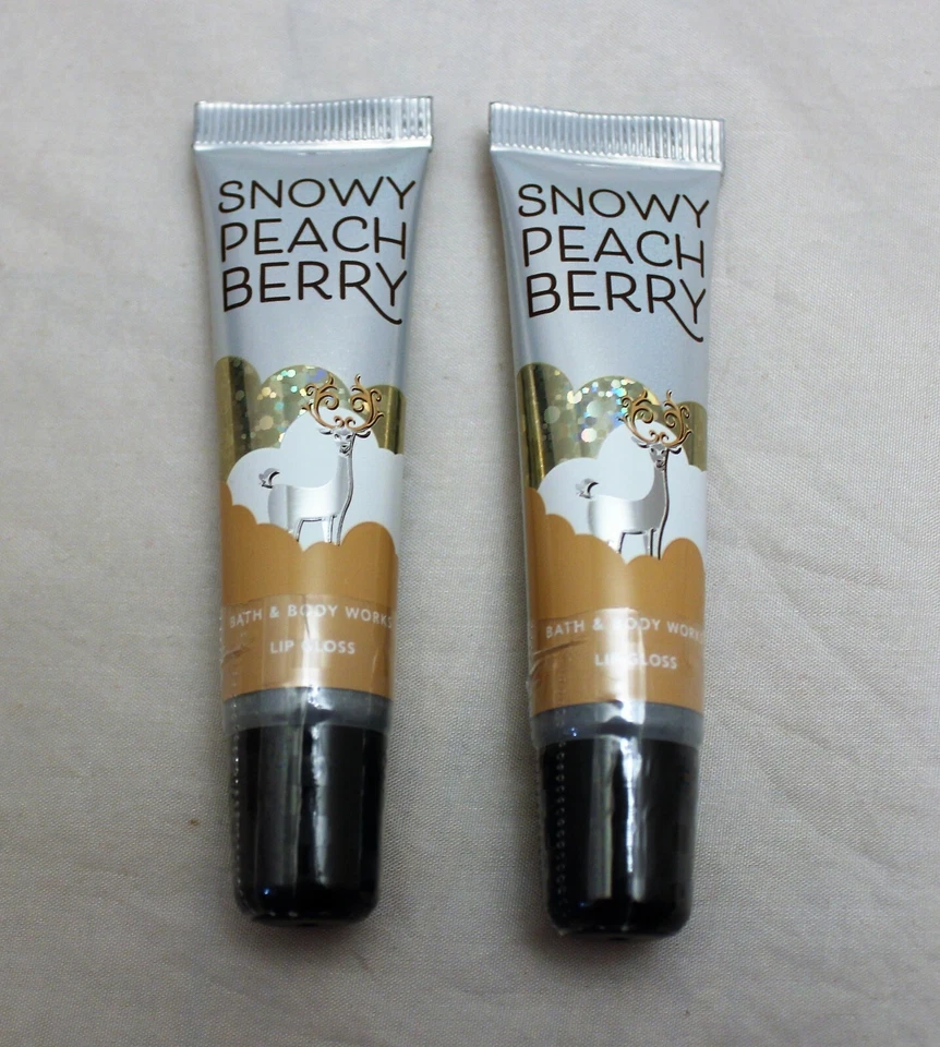 Brillo de labios Bath & Body Works Snowy Peach Berry X 2 Foto 1 de 1
