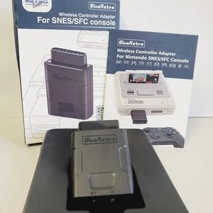 BlueRetro SNES / SFC Wireless Controller Adapter (Super Nintendo SNES) Bluetooth - Picture 1 of 12