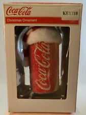 Coca-Cola Coke Can With Santa Hat Christmas Ornament Kurt S. Adler 
