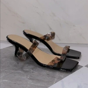 Dear Frances summer heels tortoise shell strappy sz 38 - Picture 1 of 7