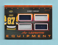 2017-18 Sidney Crosby Leaf Ultimate Equipment Quad STICK/RELIC Card! #11/12!