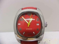 LOCMAN 1970 Red Dial Date Automatic Men's Watch Used