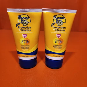 Banana Boat FPS 50 Protección + Vitaminas Protector Solar Loción 4.5oz 2 Paquete Fecha 12-25 - Imagen 1 de 5