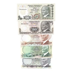 Turkey UNC Banknotes set 1971-1982 - Picture 1 of 2