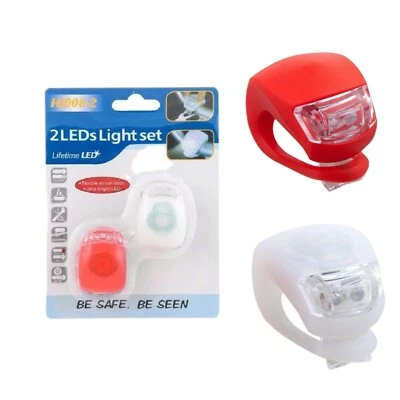 LED Mini Bike Tail Light Bicycle Safety Cycling Warning UK - Image 1 of 3