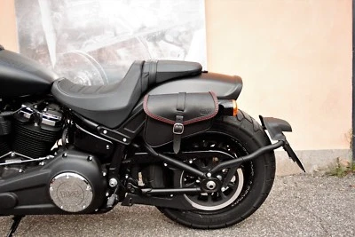 适用于 2018 - 2025 Harley Davidson SOFTAIL FAT BOB SADDLE 包皮革 ENDSCUOIO — 第 1/4 张图片