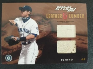 2003 Studio Ichiro Leather & Lumber 2001 Game Used Baseball Relic - Bild 1 von 2