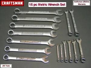 CRAFTSMAN 15-teiliges metrisches mm Schraubenschlüssel-Set - Pro Größe Griffe 14 11 9  - Bild 1 von 6