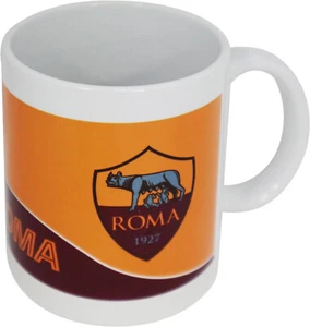 AS.Roma Tazza Ceramica Bianca  Colori AS Roma Prodotto Ufficiale - Foto 1 di 1