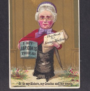 HMS Pinafore 1800's Gilbert & Sullivan Coats Sewing Thread Victorian Trade Card