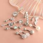 12 Pieces Belly Button Rings Set Jewelry Barbells for Women and Girls Gift