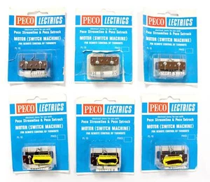 PECO 'MULTI' GAUGE PL-10 LOT OF 6 TURNOUT MOTORS - Picture 1 of 2
