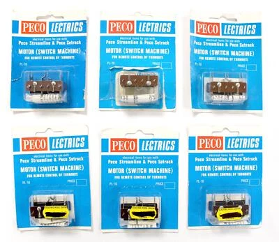 PECO 'MULTI' GAUGE PL-10 LOT OF 6 TURNOUT MOTORS - Image 1 of 2