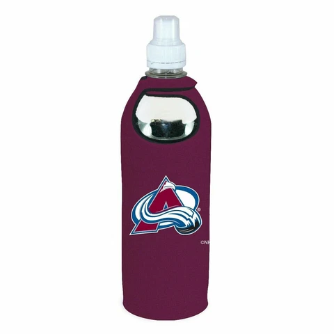 Colorado Avalanche 1/2 Liter Water Bottle Neoprene Beverage Insulator Hockey Cover