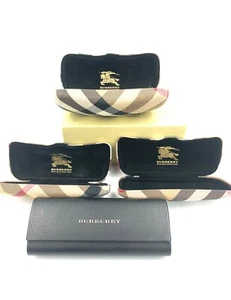 LOT OF 4 BURBERRY SUNGLASS /EYEGLASS HARD CASES  - Picture 1 of 6