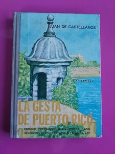 La Gesta De Puerto Rico Por Juan De Castellanos ExLib 1974 HC #5472 - Picture 1 of 7