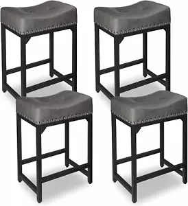Counter Height Bar Stools Set of 4, Stools for Kitchen Island Set of 4, 24 Inch - Picture 1 of 7