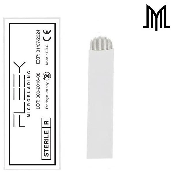 Aghi microblading flessibili - lama sopracciglia manuale trucco permanente SPMU - U - Immagine 1 di 1
