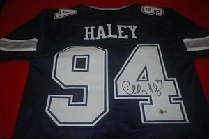 CHARLES HALEY DALLAS COWBOYS Signed Jersey Beckett COA 2W097340 - Picture 1 of 4