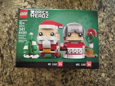 LEGO BRICKHEADZ: Mr. & Mrs. Claus (40274) NUEVO PRECINTADO - CAJA DAÑADA Foto 1 de 3