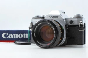 [MINT w/strap,cap] Canon AE-1 SLR Film Camera silver FD50mm f1.4 SSC From JAPAN - Picture 1 of 17