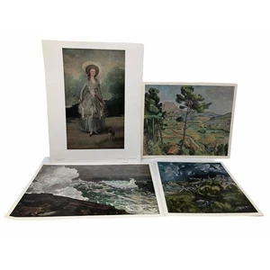 Lot of 4 Art Print Lithographs The National Gallery of Art USA Washington - Picture 1 of 12