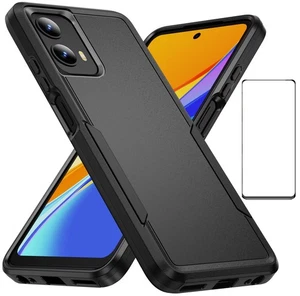 for Motorola Moto G 5G 2024 Case with Screen Protector,Slim Fit Bumper Heavy ... - Picture 1 of 7