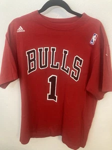 Adidas Chicago Bulls #1 "Rose" tshirt preowned - Picture 1 of 5